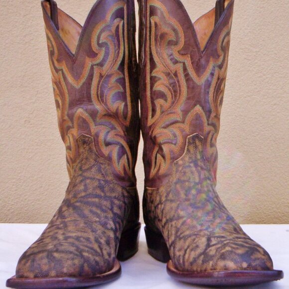 Custom Handmade Preowned Exotic Skin Boots, Size (8.5 D) - Picture 2 of 7